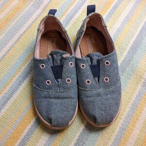 ⭐ Toms Blossom Slub Chambray shoes size 10
